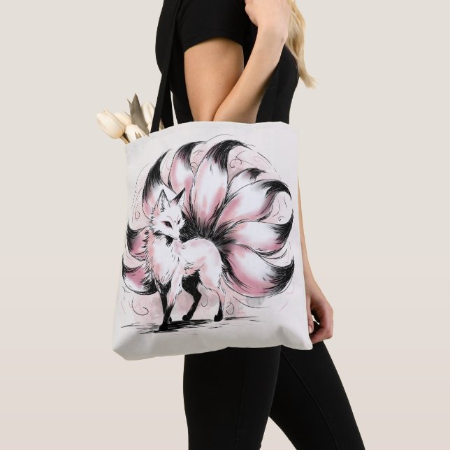 Kitsune Tote Bag (Close Up)
