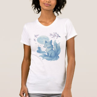 Kitsune Under the Moonlight T-Shirt