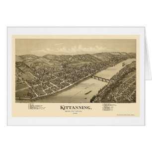 Kittanning, PA Panoramic Map - 1896