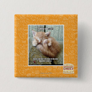 Kitteh rule #231 15 cm square badge
