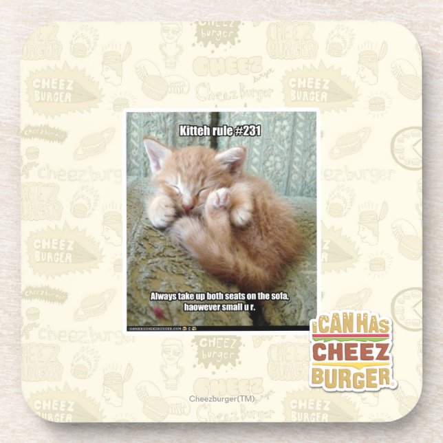 Kitteh rule #231 coaster (Front)