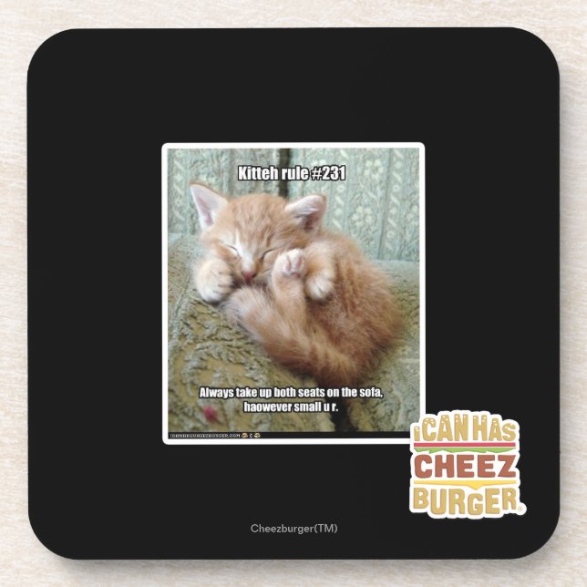 Kitteh rule #231 coaster (Front)
