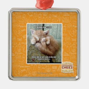 Kitteh rule #231 metal tree decoration