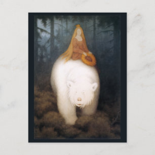 Kittelsen - White-Bear King Valemon Postcard
