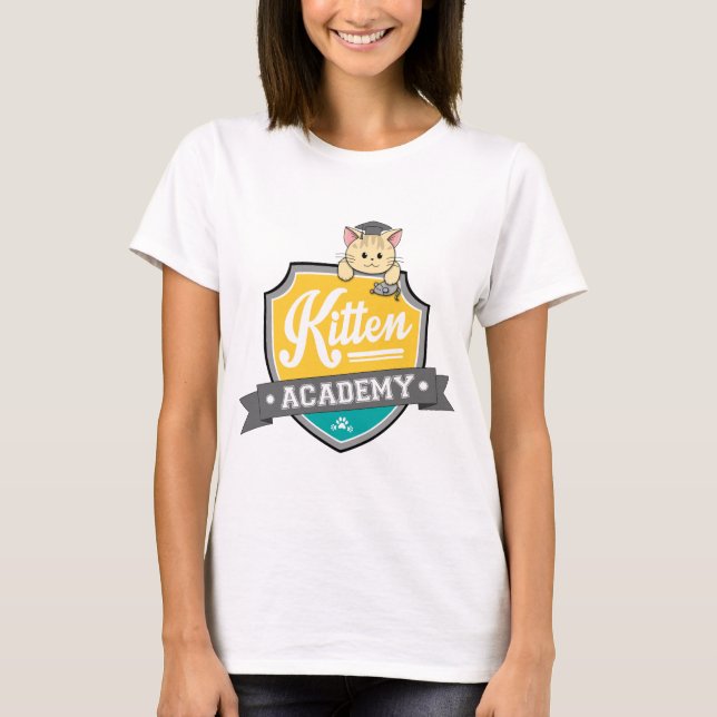Kitten Academy Crest T-Shirt (Front)