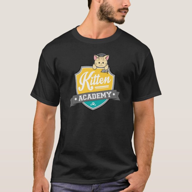 Kitten Academy Crest T-Shirt (Front)