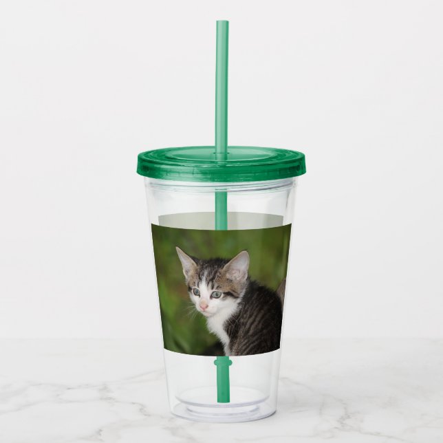 Kitten Acrylic Tumbler (Front)