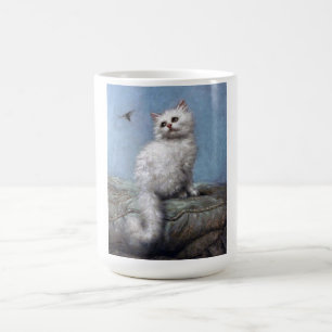 Kitten and Bee, Carl Kahler Coffee Mug