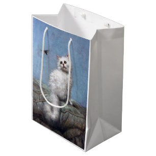 Kitten and Bee, Carl Kahler Medium Gift Bag