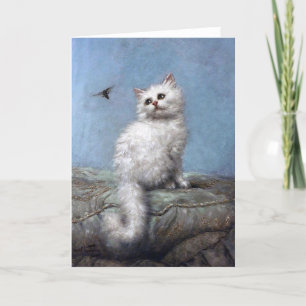 Kitten and Bee, Carl Kahler Thank You Card