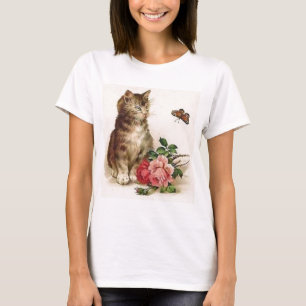 Kitten and Butterfly T-Shirt