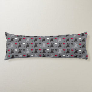 kitten and mice pattern body cushion