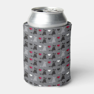 kitten and mice pattern can cooler