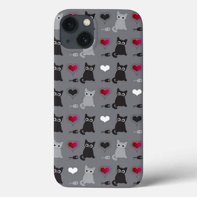 kitten and mice pattern Case-Mate iPhone case (Back)