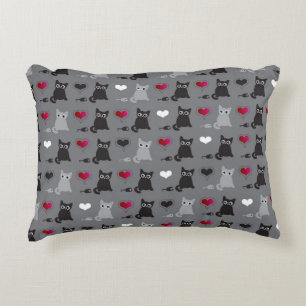 kitten and mice pattern decorative cushion