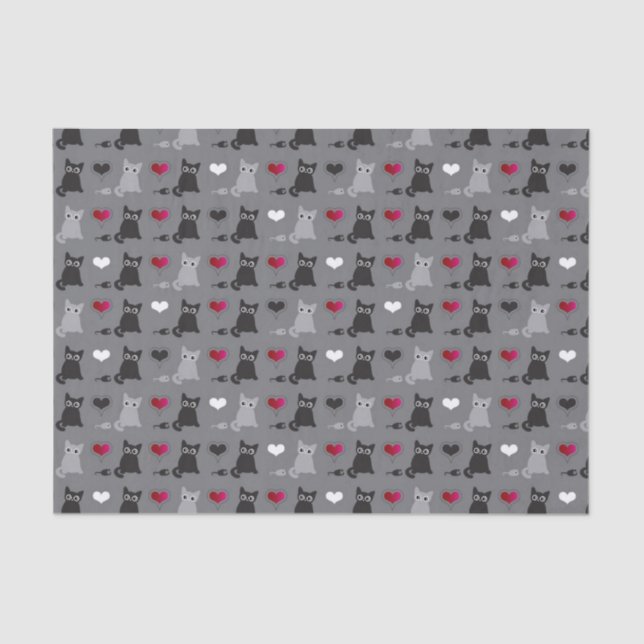 kitten and mice pattern tissue paper (Front)