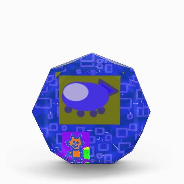 Kitten and Spaceship Photo Block (Front)