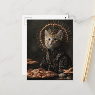 Kitten and the Shrimp Postcard