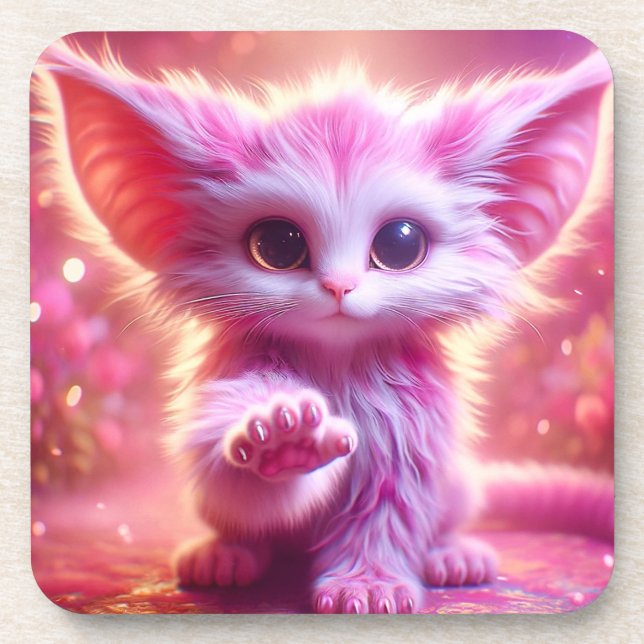 Kitten Art Coaster (Front)