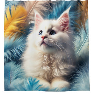 Kitten Art Shower Curtain