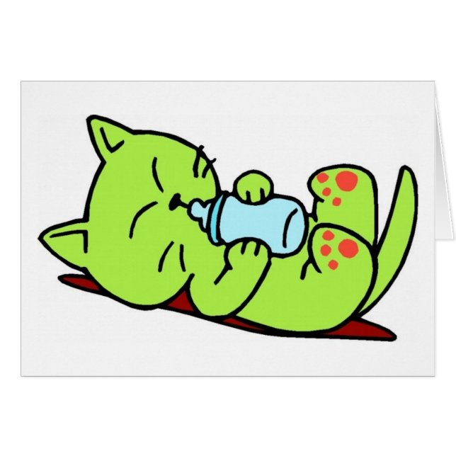 Kitten Baby Bottle (Front Horizontal)