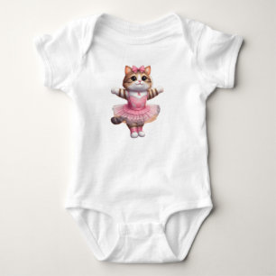Kitten Ballerina Baby Bodysuit