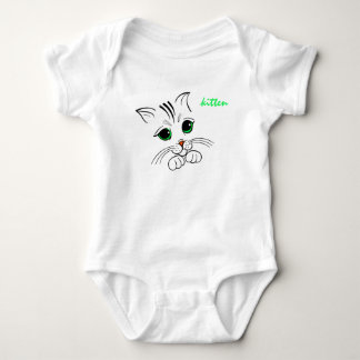 Kitten bodystocking baby bodysuit