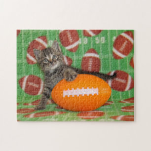 Kitten Bowl - Starring Patton! (cat / kitten) Jigsaw Puzzle