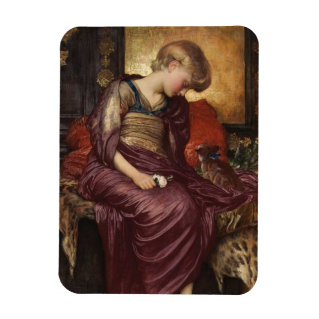 Kitten (by Frederic Leighton) Magnet (Vertical)