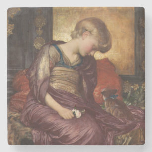 Kitten (by Frederic Leighton) Stone Coaster