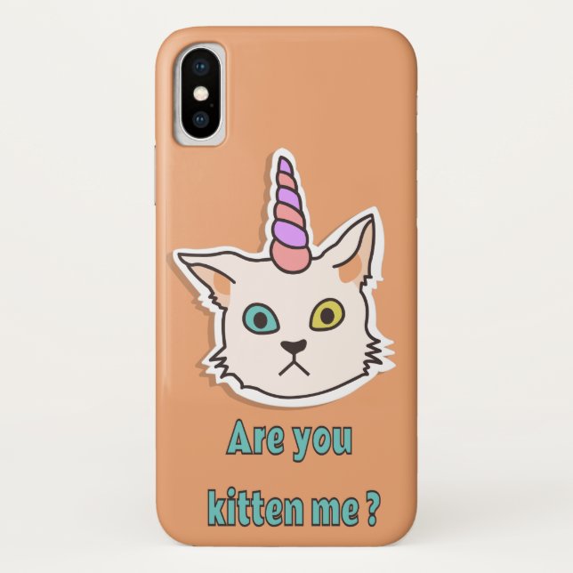 Kitten Case-Mate Barely iPhone X Case (Back)