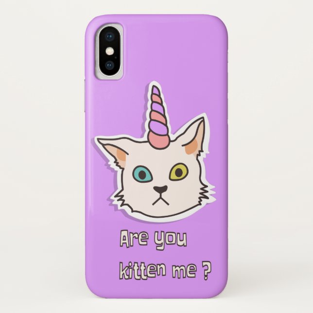 Kitten Case-Mate Barely iPhone X Case-Mate iPhone Case (Back)