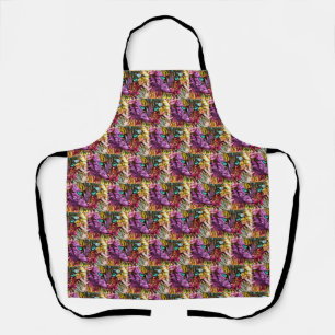 Kitten Cat Artsy Design Apron