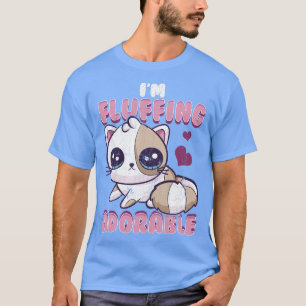 Kitten Cat Im Fluffing Adorable Cute Vintage Fade T-Shirt