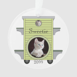 Kitten Cat Upload Photo Cat House Frame Ceramic Ornament