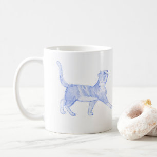 Kitten / Cat walking mug