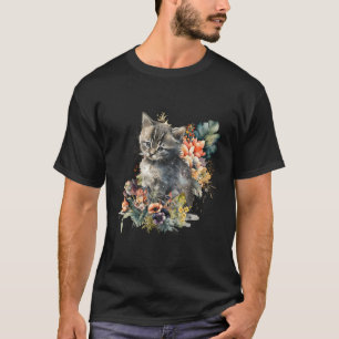 Kitten Cat Watercolor T-Shirt
