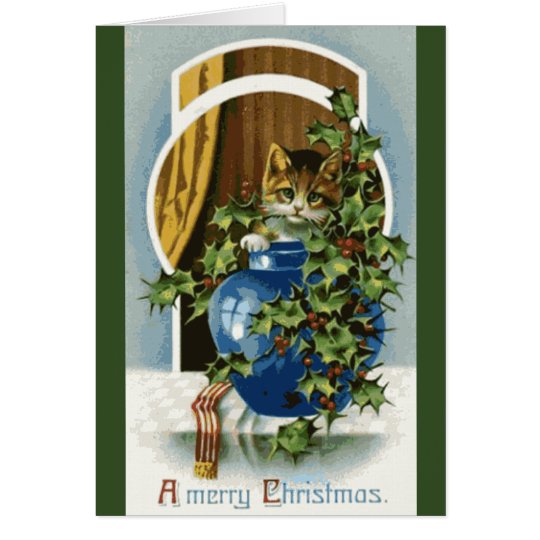Kitten Christmas Card