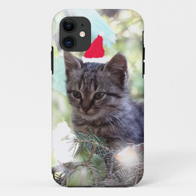 Kitten Christmas  iPhone 5/5S, Barely There Case-Mate iPhone Case (Back)