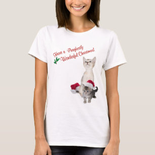 Kitten Christmas Nightshirt T-Shirt