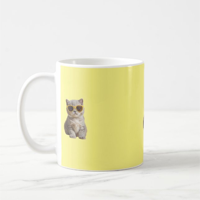 kitten coffee mug (Left)