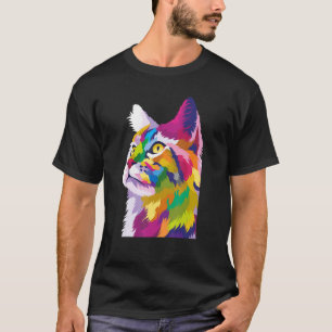 Kitten Colourful For Cat Cat Dad Cat Mum 1 T-Shirt