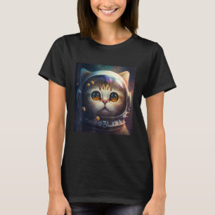 Kitten Cosmic Suit Outer Space Cat Astronaut Desig T-Shirt