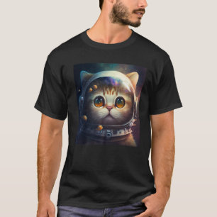 Kitten Cosmic Suit Outer Space Cat Astronaut T-Shirt