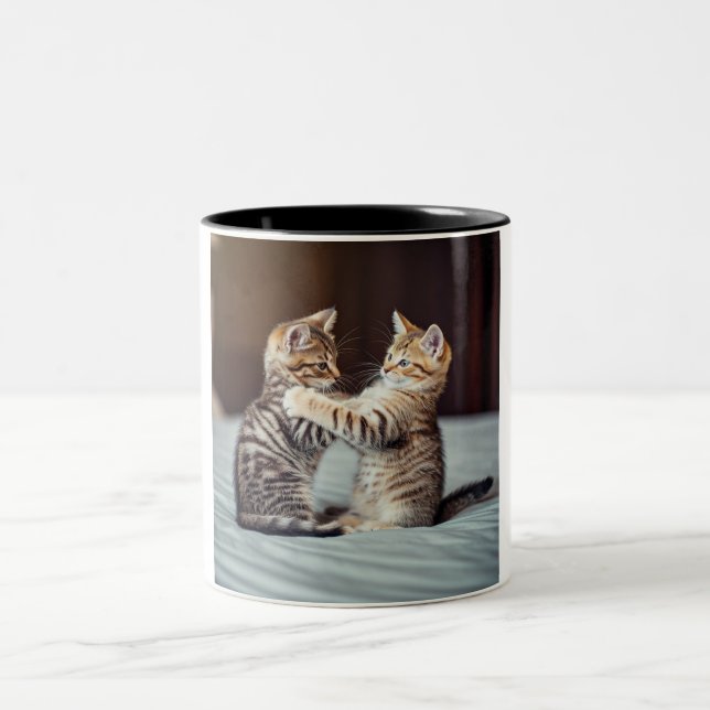 Kitten Cuddle Coffee Mug (Center)