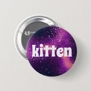 Kitten Customisable Galaxy Identity 6 Cm Round Badge