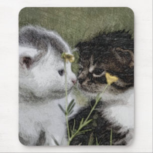Kitten, Cute, Nature Mouse Mat