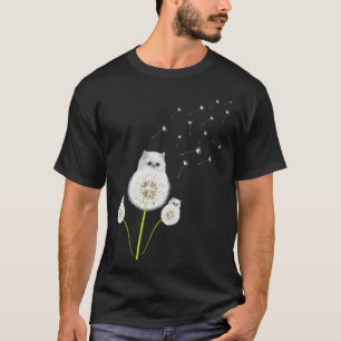Kitten Dandelion Flowers Cat  Kitty Animal Love T-Shirt