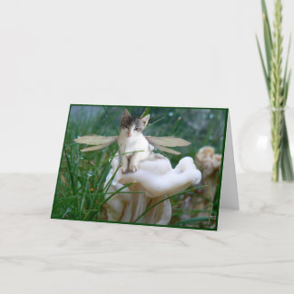 Kitten Fairy Greeting Card