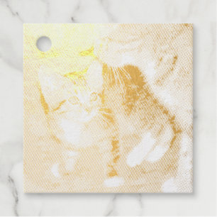 Kitten Favour Tags